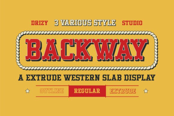 Backway Font: A Bold Blend of Vintage and Modern Design