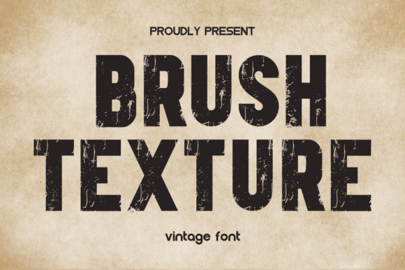 Brush Texture: A Bold Vintage Font for Eye-Catching Designs