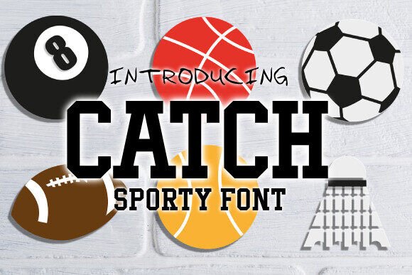 Catch: A Stylish Athletic Font for Bold Design Projects