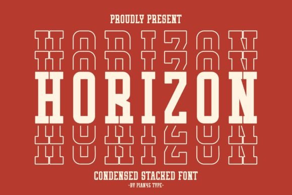 Horizon Stacked: A Modern Slab Serif Font with a Stylish Edge