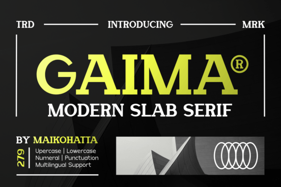 Introducing Gaima: A Modern Slab Serif Font That Brings Joy to Design