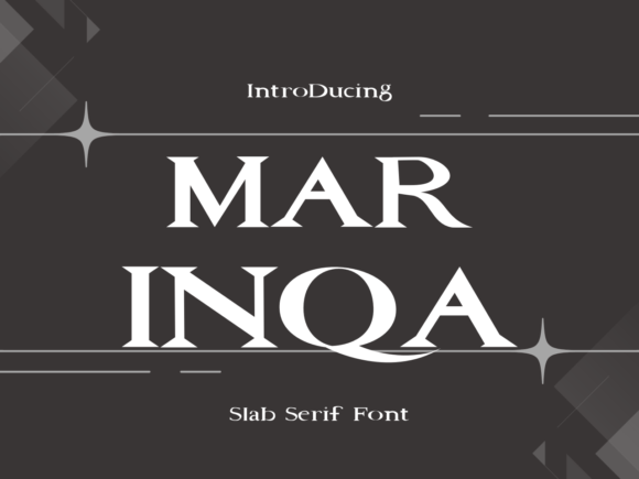 Marinqa: A Unique Font with Angular Play for Distinctive Design
