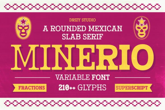 Minerio – A Modern Vintage Mexican Font