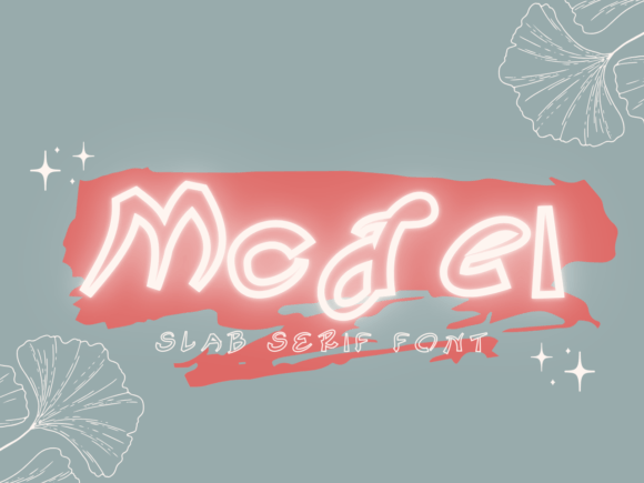 Model: A Unique Slab Serif Font with Angular Play