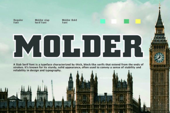 Molder: A Slab Serif Font That Merges Strength and Style