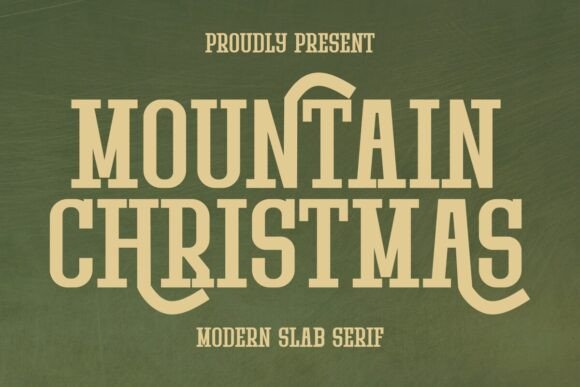 Mountain Christmas: A Festive Font for Adventurers and Designers Alike
