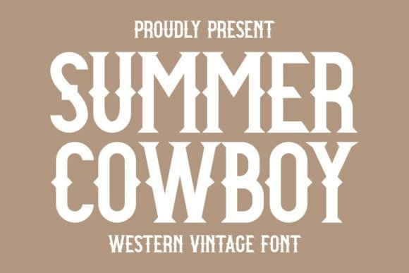 Summer Cowboy: The Rustic Font That Elevates Your Design Game