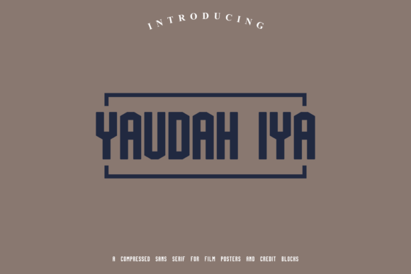 Yaudah Iya: A Bold Slab Serif Font for Modern Design